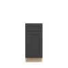 JAMESTOWN Ready to Assemble 15 in. W x 34.5 in. H x 24 in. D Plywood Base Cabinet w/(1) Roll-out Tray in Espresso | Kunal Kitchens