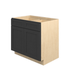 JAMESTOWN Ready to Assemble 36 in. W x 34.5 in. H x 24 in. D Plywood Base Cabinet w/(1) Roll-out Tray in Espresso | Kunal Kitchens
