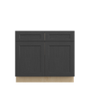 JAMESTOWN Ready to Assemble 39 in. W x 34.5 in. H x 24 in. D Plywood Base Cabinet w/(2) Roll-out Trays in Espresso | Kunal Kitchens
