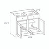 JAMESTOWN Ready to Assemble 42 in. W x 34.5 in. H x 24 in. D Plywood Base Cabinet w/(2) Roll-out Trays in Espresso | Kunal Kitchens