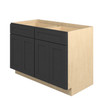 JAMESTOWN Ready to Assemble 48 in. W x 34.5 in. H x 24 in. D Plywood Base Cabinet in Espresso