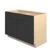 JAMESTOWN Ready to Assemble 48 in. W x 34.5 in. H x 24 in. D Plywood Base Cabinet in Espresso | Kunal Kitchens