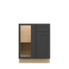JAMESTOWN Ready to Assemble 27 in. W x 34.5 in. H x 24 in. D Plywood Blind Base Corner Cabinet Left in Espresso | Kunal Kitchens
