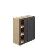 JAMESTOWN Ready to Assemble 27 in. W x 30 in. H x 12 in. D Plywood Blind Wall Corner Cabinet in Espresso | Kunal Kitchens