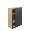 JAMESTOWN Ready to Assemble 27 in. W x 36 in. H x 12 in. D Plywood Blind Wall Corner Cabinet in Espresso