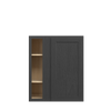JAMESTOWN Ready to Assemble 30 in. W x 36 in. H x 12 in. D Plywood Blind Wall Corner Cabinet in Espresso | Kunal Kitchens