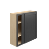 JAMESTOWN Ready to Assemble 36 in. W x 36 in. H x 12 in. D Plywood Blind Wall Corner Cabinet in Espresso | Kunal Kitchens