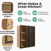 JAMESTOWN Ready to Assemble 36 in. W x 42 in. H x 12 in. D Plywood Blind Wall Corner Cabinet in Espresso