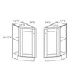 JAMESTOWN Ready to Assemble 12 in. W x 34.5 in. H x 24 in. D Plywood Base Transitional Cabinet Left in Espresso | Kunal Kitchens