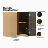 JAMESTOWN Ready to Assemble 36 in. W x 34.5 in. H x 24 in. D Plywood Lazy Susan Base Corner Cabinet Left in Espresso | Kunal Kitchens