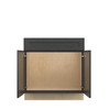 JAMESTOWN Ready to Assemble 33 in. W x 34.5 in. H x 24 in. D Plywood Farm Sink Base Cabinet in Espresso
