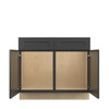 JAMESTOWN Ready to Assemble 39 in. W x 34.5 in. H x 24 in. D Plywood Sink Base Cabinet in Espresso