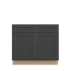 JAMESTOWN Ready to Assemble 39 in. W x 34.5 in. H x 24 in. D Plywood Sink Base Cabinet in Espresso | Kunal Kitchens