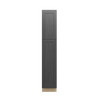 JAMESTOWN Ready to Assemble 15 in. W x 84 in. H x 24 in. D Plywood Tall Cabinet w/(3) Roll-out Trays in Espresso | Kunal Kitchens