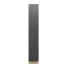 JAMESTOWN Ready to Assemble 15 in. W x 90 in. H x 24 in. D Plywood Tall Cabinet w/(4) Roll-out Trays in Espresso | Kunal Kitchens