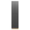 JAMESTOWN Ready to Assemble 24 in. W x 96 in. H x 24 in. D Plywood Tall Cabinet w/(1) Roll-out Tray in Espresso | Kunal Kitchens