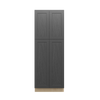 JAMESTOWN Ready to Assemble 30 in. W x 84 in. H x 24 in. D Plywood Tall Cabinet w/(1) Roll-out Tray in Espresso | Kunal Kitchens