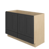 JAMESTOWN Ready to Assemble 48 in. W x 34.5 in. H x 21 in. D Plywood Vanity Cabinet w/Bottom Drawer in Espresso | Kunal Kitchens