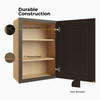 JAMESTOWN Ready to Assemble 9 in. W x 42 in. H x 12 in. D Plywood Wall Cabinet in Espresso | Kunal Kitchens
