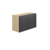 JAMESTOWN Ready to Assemble 30 in. W x 18 in. H x 12 in. D Plywood Wall Cabinet in Espresso