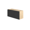JAMESTOWN Ready to Assemble 33 in. W x 15 in. H x 12 in. D Plywood Wall Cabinet in Espresso | Kunal Kitchens