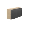 JAMESTOWN Ready to Assemble 33 in. W x 18 in. H x 12 in. D Plywood Wall Cabinet in Espresso | Kunal Kitchens