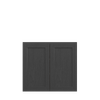 JAMESTOWN Ready to Assemble 33 in. W x 30 in. H x 12 in. D Plywood Wall Cabinet in Espresso | Kunal Kitchens