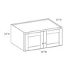 JAMESTOWN Ready to Assemble 36 in. W x 18 in. H x 12 in. D Plywood Wall Cabinet in Espresso | Kunal Kitchens