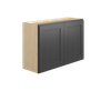 JAMESTOWN Ready to Assemble 36 in. W x 24 in. H x 12 in. D Plywood Wall Cabinet in Espresso | Kunal Kitchens
