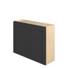 JAMESTOWN Ready to Assemble 39 in. W x 30 in. H x 12 in. D Plywood Wall Cabinet in Espresso