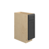 JAMESTOWN Assembled 12 in. W x 34.5 in. H x 24 in. D Plywood Base Cabinet w/(2) Roll-out Trays in Espresso | Kunal Kitchens