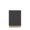 JAMESTOWN Assembled 24 in. W x 34.5 in. H x 24 in. D Plywood Base Cabinet w/(1) Roll-out Tray in Espresso | Kunal Kitchens
