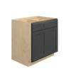 JAMESTOWN Assembled 33 in. W x 34.5 in. H x 24 in. D Plywood Base Cabinet in Espresso | Kunal Kitchens