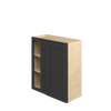 JAMESTOWN Assembled 27 in. W x 30 in. H x 12 in. D Plywood Blind Wall Corner Cabinet in Espresso | Kunal Kitchens