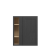JAMESTOWN Assembled 30 in. W x 36 in. H x 12 in. D Plywood Blind Wall Corner Cabinet in Espresso | Kunal Kitchens