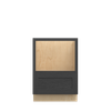 JAMESTOWN Assembled 24 in. W x 34.5 in. H x 24 in. D Plywood Base Microwave Cabinet in Espresso | Kunal Kitchens