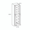 JAMESTOWN Assembled 24 in. W x 96 in. H x 24 in. D Plywood Tall Cabinet w/(1) Roll-out Tray in Espresso | Kunal Kitchens