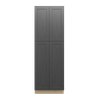 JAMESTOWN Assembled 30 in. W x 90 in. H x 24 in. D Plywood Tall Cabinet w/(2) Roll-out Trays in Espresso | Kunal Kitchens