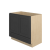 JAMESTOWN Assembled 36 in. W x 34.5 in. H x 21 in. D Plywood Vanity Cabinet w/Bottom Drawer in Espresso | Kunal Kitchens