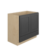 JAMESTOWN Assembled 36 in. W x 34.5 in. H x 21 in. D Plywood Vanity Cabinet w/Bottom Drawer in Espresso | Kunal Kitchens