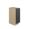 JAMESTOWN Assembled 12 in. W x 34.5 in. H x 21 in. D Plywood Drawer Vanity Cabinet in Espresso | Kunal Kitchens