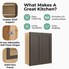 JAMESTOWN Assembled 27 in. W x 30 in. H x 12 in. D Plywood Wall Cabinet in Espresso | Kunal Kitchens