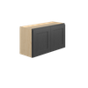 JAMESTOWN Assembled 33 in. W x 18 in. H x 12 in. D Plywood Wall Cabinet in Espresso | Kunal Kitchens