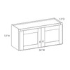 JAMESTOWN Assembled 36 in. W x 12 in. H x 12 in. D Plywood Wall Cabinet in Espresso | Kunal Kitchens