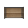 JAMESTOWN Assembled 36 in. W x 24 in. H x 12 in. D Plywood Wall Cabinet in Espresso | Kunal Kitchens