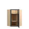 JAMESTOWN Assembled 24 in. W x 36 in. H x 12 in. D Plywood Diagonal Corner Wall Cabinet in Espresso | Kunal Kitchens