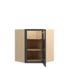 JAMESTOWN Assembled 27 in. W x 30 in. H x 15 in. D Plywood Diagonal Corner Wall Cabinet in Espresso | Kunal Kitchens