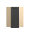JAMESTOWN Assembled 27 in. W x 42 in. H x 15 in. D Plywood Diagonal Corner Wall Cabinet in Espresso | Kunal Kitchens