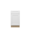 NORFOLK Assembled 18 in. W x 34.5 in. H x 24 in. D Plywood Base Cabinet w/(1) Roll-out Tray in Painted White | Kunal Kitchens