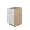 NORFOLK Assembled 18 in. W x 34.5 in. H x 24 in. D Plywood Base Cabinet w/(2) Roll-out Trays in Painted White | Kunal Kitchens